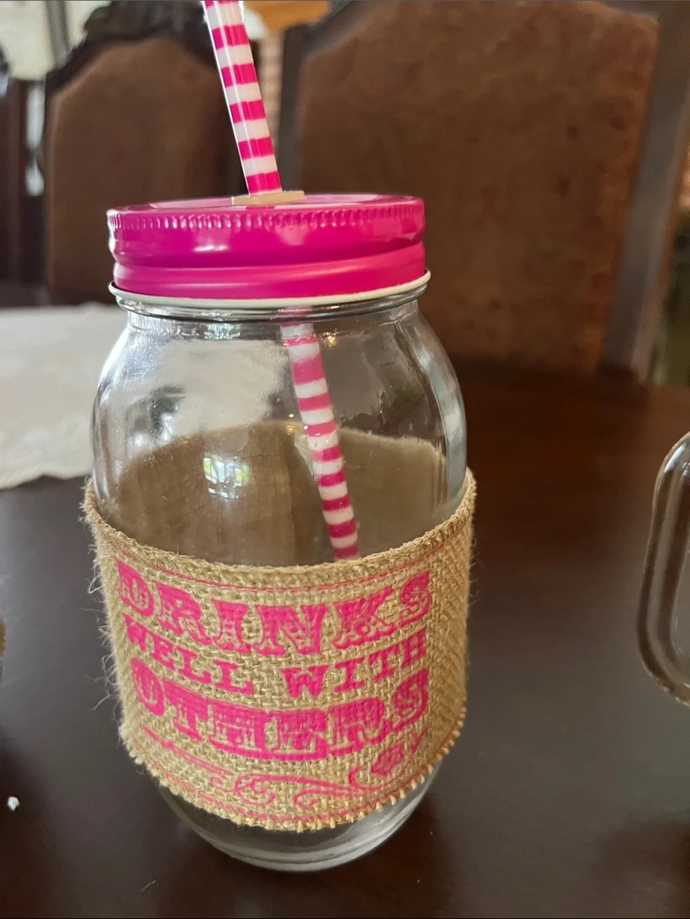 Large Colorful Mason Jar Drinking Glasses with Straw - Assorted Colors,